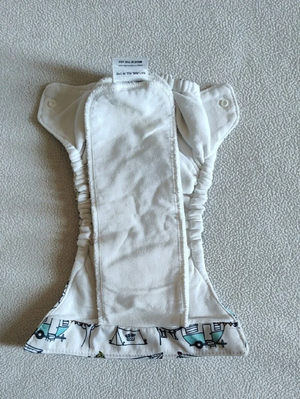 Thirsties White Newborn Cloth Diaper